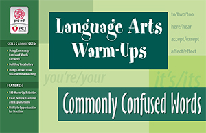 Language Arts Warm-Ups: Commonly Confused Words